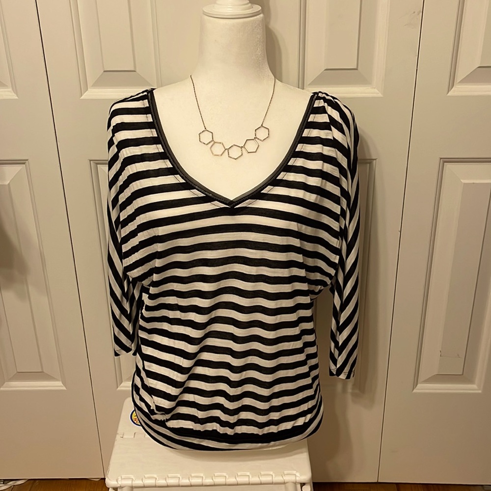 WHBM Women’s striped blouse